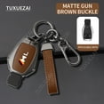 thumbnail image 3 of For Mercedes Benz ML Car Key Case Zinc Alloy Leather Car Key Cover G500 GLB GLC W203 B 3 buttons Car Key Shell, 3 of 9