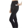 thumbnail image 2 of Danskin Women's Ultra High Legging Tight with Pockets Size: S, Color: Black Salt, 2 of 3