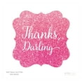thumbnail image 2 of Sparkle Princess Birthday Thanks Darling Fancy Square Gift Tags, 24-Pack, 2 of 3