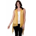 thumbnail image 4 of Le Moda Women’s Sleeveless Sheer Open Stitch Vest Cardigan In 10 Colors, 4 of 10