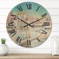 thumbnail image 2 of Designart 'Temple Over Country Road In Winter Landscape' Traditional Wood Wall Clock, 2 of 5