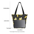 thumbnail image 2 of Goofa Banana Pattern Tote Bags,Large Capacity Bag,Beach Tote with Zipper Closure, Large Capacity and Foam Padding, 2 of 6
