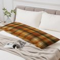 thumbnail image 6 of Buffalo Plaid Fall Body Pillow Cover 20 x 54 Inch Decorative Pillow Cover Thanksgiving Orange Brown Autumn Harvest Lumbar Pillowcase Seasonal Rectangle Cushion Case for Couch Sofa Bed Living Room, 6 of 9