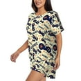 thumbnail image 2 of Lsque Game Controller Women's Short-Sleeved Pajama Set - 2 Piece Soft and Lightweight Sleepwear Set-Small, 2 of 9