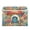 Cute Mushroom House, variant on Large Fliplid Foldable Storage Bin Boxes Cubes Baskets with 2 Handles for Clothes Books 16.5x12.6x11.8 Inch Colorful Clouds and Mountains