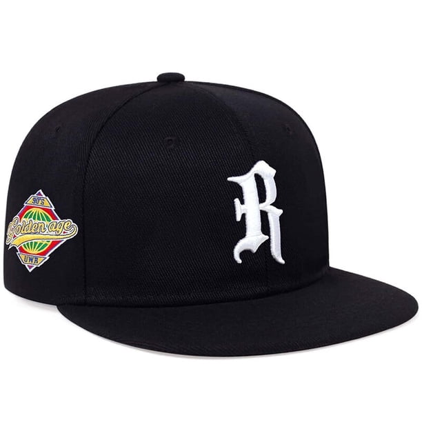 Sombreros de Hip-hop con bordado de letra R gótica, gorras de béisbol casuales ajustables para exteriores, sombrero de protección solar, primavera y otoño Fivean unisex