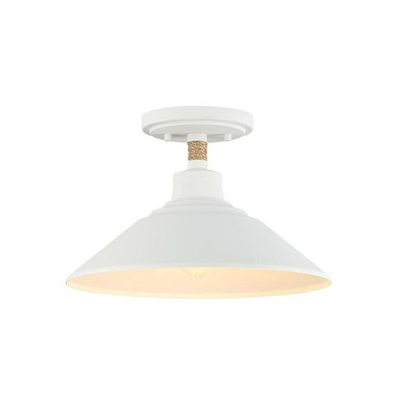 Golden Lighting Journey 1-light Semi-Flush Mount in Natural White