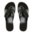 thumbnail image 1 of Flip Flops Non-slip Fashion Faux Leather Flat Sandals Summer Slippers for Woman, 1 of 8
