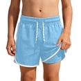 thumbnail image 4 of Boy Swim Trunks with Compression Liner Kids Stretch Swim Shorts Quick Dry Beach Swimsuit Boys Shorts Size 10-11 Years, 4 of 4