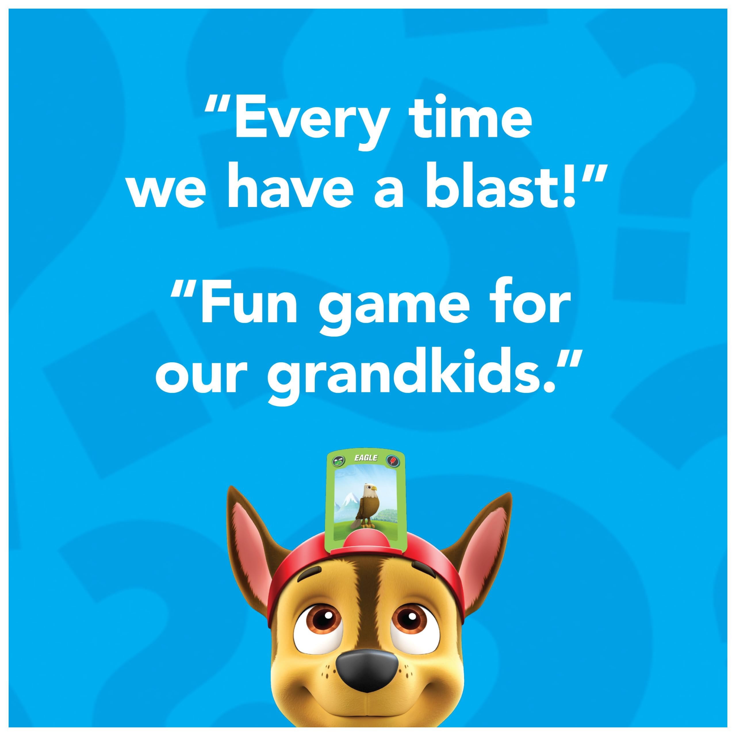 Spin Master Hedbanz Junior PAW Patrol Picture Guessing Board Game for Kids & Family, 2-4 Players, Ages 5+, Animal Cards, Educational Fun