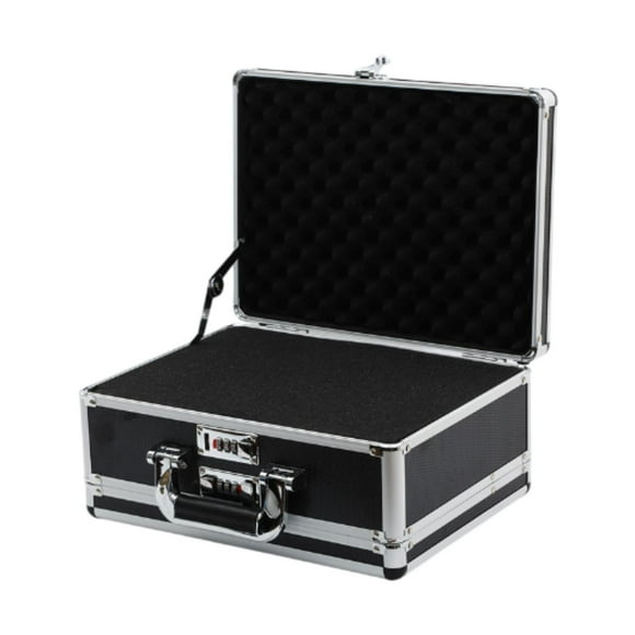 Colaxi Aluminum Alloy Case Business Case with Password Lock Lockable with Sponge Lining Portable Storage Case Tool Box for Office RV