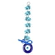 thumbnail image 1 of Colgante de pared con borlas de elefante y ojo malvado Nikou amuleto de bendición azul, 1 of 9