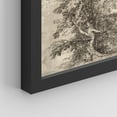 thumbnail image 5 of PixonSign Framed Wall Art Forest Tree Sketches Sepia Duotone Wilderness Prints, Set of 4 Nature Plants Paintings, Minimalism Wall Décor, Adhesive Canvas Poster for Home Decor - 11"x14" Black, 5 of 5