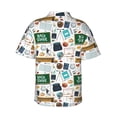 thumbnail image 3 of Picia Back To School A Gentle Cotton Regular Fit Short Sleeve Casual Hawaiian Shirt for Men-3X-Large, 3 of 9