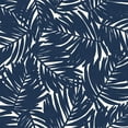 thumbnail image 6 of ARDEN 2-Pack earthFIBER Outdoor Patio Dining Chair Cushion, 20x44, Rain-Proof Seat Pad, Fade-Resistant Outdoor Cushion Navy Blue King Palm, 6 of 10