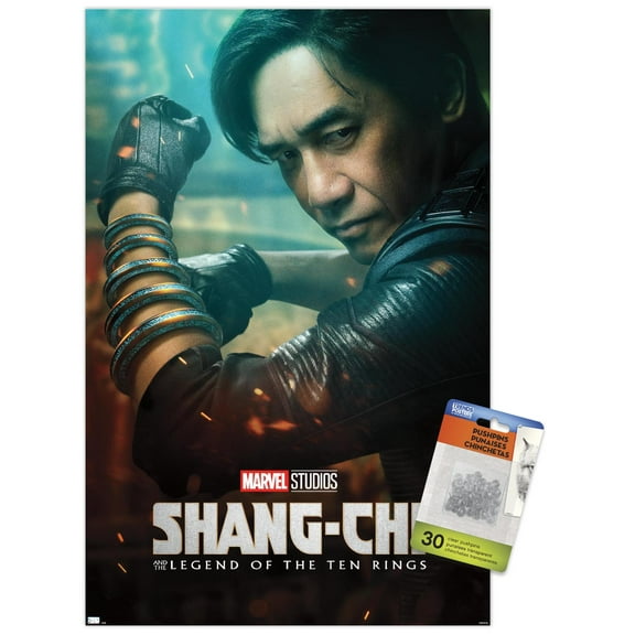 Marvel Shang-Chi and the Legend of the Ten Rings - WenWu One Sheet Wall Poster with Pushpins, 14.725" x 22.375"
