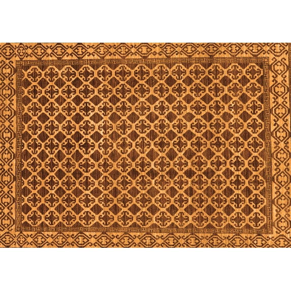 Ahgly Company Indoor Rectangle Southwestern Orange Country Area Rugs, 2' x 3'