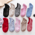 thumbnail image 3 of Calcetines de vellón de Coral para mujer, medias cortas de felpa gruesa, cálidas, invisibles, para dormir en el suelo, 1 o 3 pares, 3 of 5