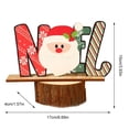 thumbnail image 3 of De Madera Navidad Color Creativo Papá Noel Muñeco De Nieve Carta Adornos De Mesa Para Fiestas De Navidad Inevent HA040072-01, 3 of 6