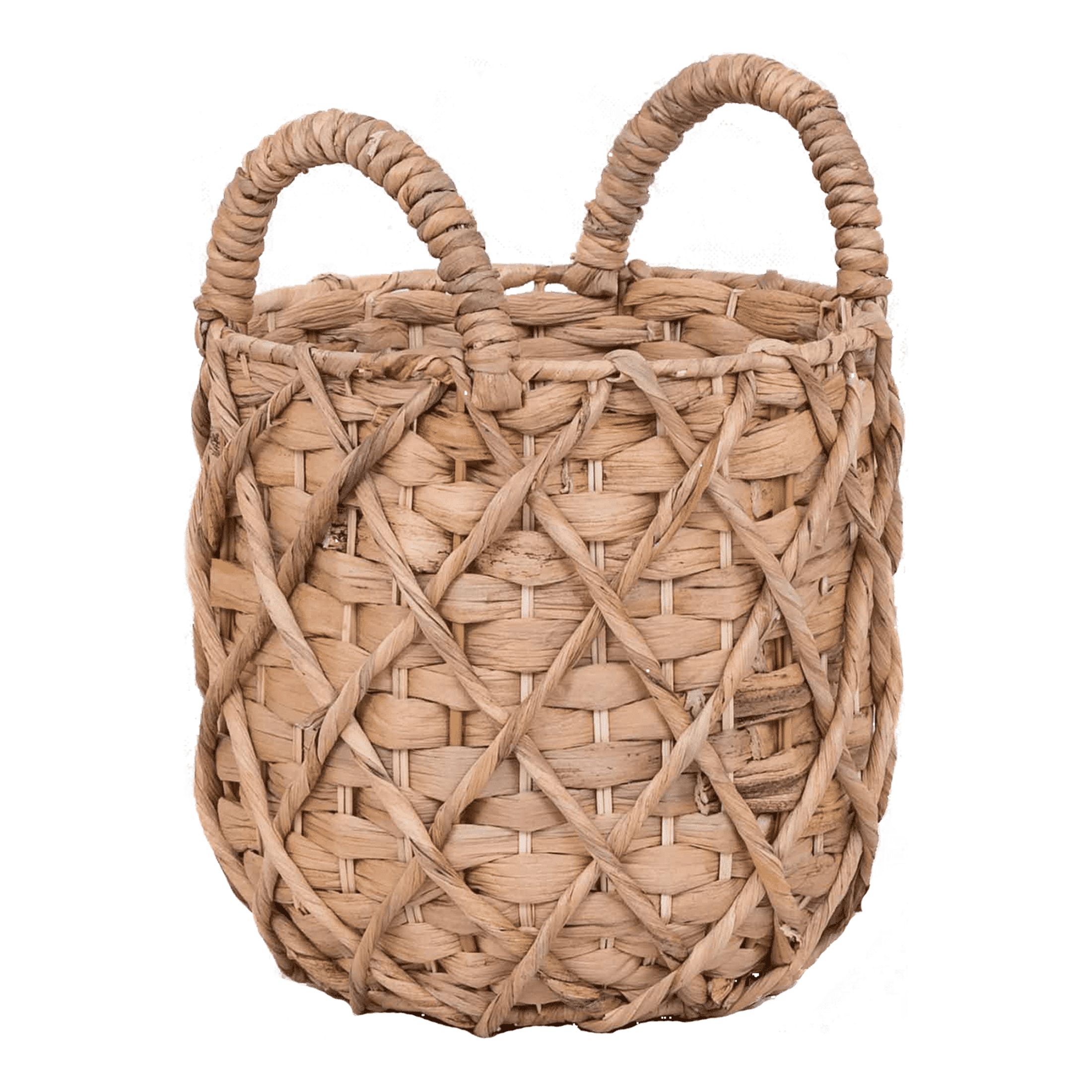 Better Homes & Gardens 11" Round Natural Water Hyacinth Basket Planter - image 2 of 5