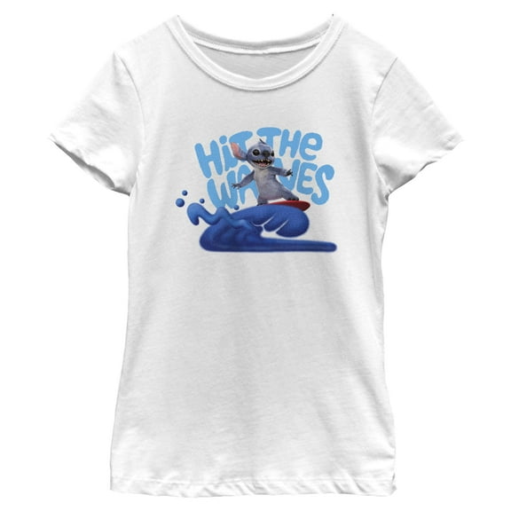 Girls Lilo & Stitch Hit The Waves T Shirt