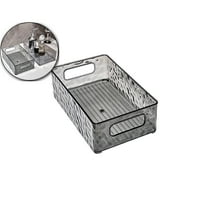 VQPeo Plastic Cosmetic Organizer, Bathroom Storage Basket, Multipurpose Desktop Makeup Caddy for Vanity & Kitchen Use