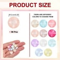 thumbnail image 2 of 50Pcs Pointed Back Rhinestones,  10mm Round Faceted Crystal Rivoli Rhinestone, Milky Pink, 2 of 6