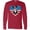 Red, variant on Inktastic Boston Terrier Dog Us Flag July 4th Long Sleeve T-Shirt