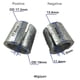 thumbnail image 2 of 2PCS Car Battery Terminal Converters Post Adaptor Sleeves Positive Negative Auto Battery Cable Connector Accessories, 2 of 5