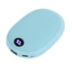 thumbnail image 4 of Calentador de manos electrónico Temperatura ajustable Pantalla LCD Portátil Recargable USB Mini calentador de manos para invierno Azul, 4 of 5