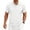 White, variant on Men Polo Shirts Solid Color Summer Casual Knit Short Sleeve Button Down with Pattern Business Collar Breathable Golf Shirts for Men Black L