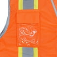 thumbnail image 3 of Radians Sv6H Type R Class 2 Heavy Duty Two Tone Mesh Surveyor Vest With Solid Pockets, Orange, 5X-Large, 3 of 7