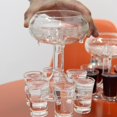 thumbnail image 3 of Inteprter 6 Shot Glass Dispenser Holder Beverage Game Bar Home Wine Accessories Barra de herramientas, 3 of 6