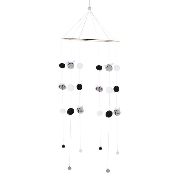 KAKOWELY Móvil para cuna de bebé, colgante de abeja con carillón de viento, juguete colgante, decoración para guardería