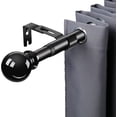 thumbnail image 1 of Tringles à Rideaux Réglables de 1 Pouce, Ensemble de Tringles à Rideaux Décoratives de 34-52 Pouces avec Supports Tringle à Rideaux Noire Robuste Adaptée pour Cuisine Chambre Fenêtre Bureau (34” à 52”), 1 of 4