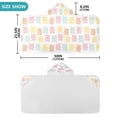 thumbnail image 3 of Yayeee Kids Hooded Towel with Hand Pockets Beach Soft Absorbent Bath Wrap 50 x 23.5 inch, Cute Gummy Bears Pattern, 3 of 4
