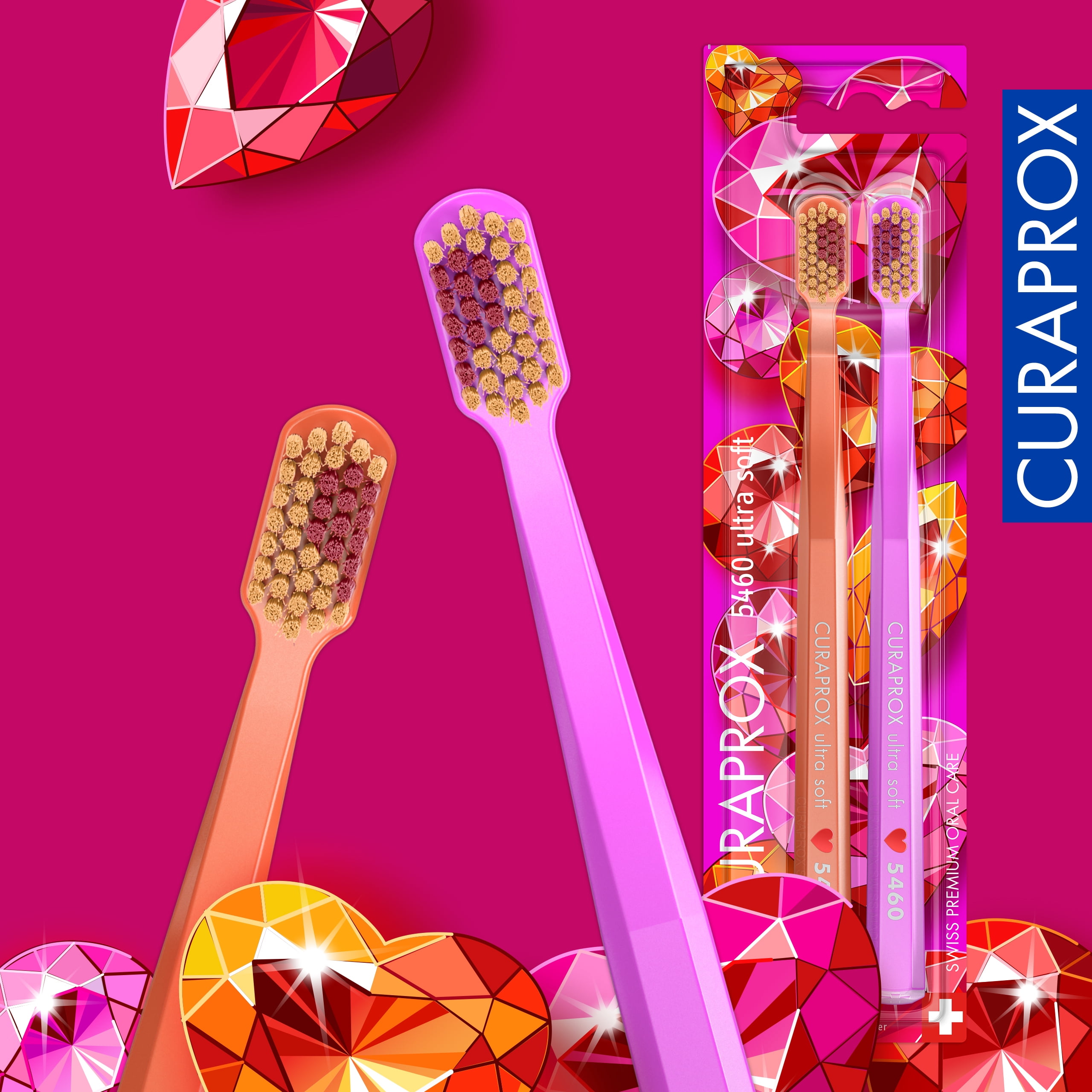 CS 5460 Love Edition 2026, 2 pcs, Ultra Soft & Gentle Toothbrush
