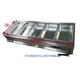 thumbnail image 3 of INTBUYING 5-Pan Restaurant Steam Table Bain-Marie Buffet Food Warmer 74" Five Full Size Pan Heater Stove, 3 of 4