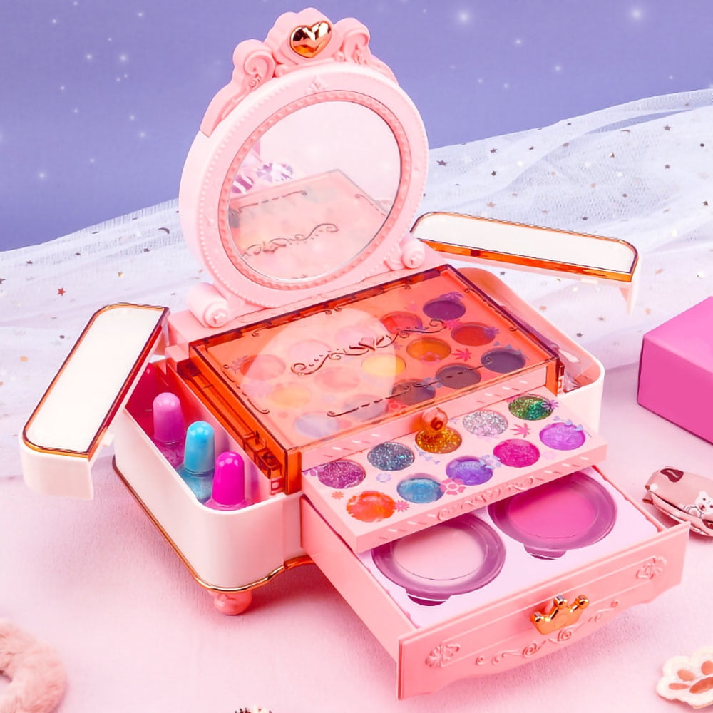 Kids Makeup Kit Girl Toys - Kids Makeup Kit Toys for Girls Unicorns Washabl