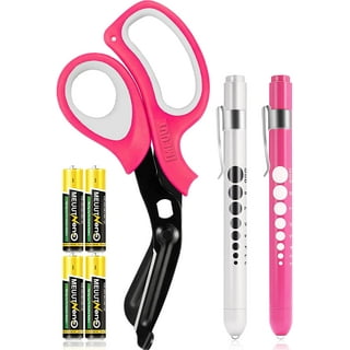 3-Pack: 2-in-1 Pen Style Scissors with Paper Cutter