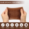 thumbnail image 4 of EBCUE Coffee Hair Sponge for Updo,Hair Donuts for Updos Volume Hair Bumps Tool Hair Padding for Updos 180 cm, 4 of 5