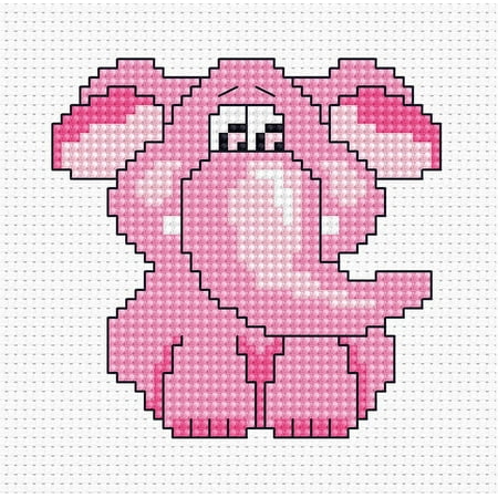 UPC: 4840746011764 | Pink Elephant B042L Counted Cross-Stitch Kit