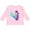 AD-Pink, variant on Inktastic Cute Mermaid, Little Mermaid, Purple Hair, Dolphin Girls Long Sleeve Toddler T-Shirt