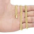 thumbnail image 4 of Nuragold 10k Real Yellow Gold Solid Miami Cuban Link 6mm Chain Bracelet (7"-9") Italian Jewelry for Men, 4 of 11