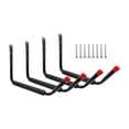 thumbnail image 2 of harper 4 Garage Storage Hooks, Wall Mounted, Large Shed, Display Hanger for Ladders And Red capped, 2 of 10