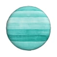 thumbnail image 2 of Gaeub Teal Turquoise 14-17in Tire Cover, Spare Tire Cover, for Camper Caravan, Trailer, Car, Truck, SUV, Jeep - 14 inch, 2 of 9