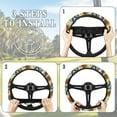 thumbnail image 6 of Jeiento Sunflower Golf Cart Steering Wheel Cover Breathable Golf Cart Steering Wheel Covers Anti-Heat 14 Inch Steering Wheel Cover Native Southwest Aztec Golf Cart Accessories, 6 of 7