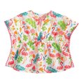 thumbnail image 1 of Kmbangi Robe Sans Manches pour Filles + Maillot de Bain + Vêtements à Imprimé Floral à Franges, 1 of 7