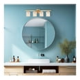 thumbnail image 4 of Drevy 28" Vanity Light Over Mirror, 4 Light Wall Lighting, Brushed Brass Bathroom Lights, Contemporary Coastal Bathroom Lighting, ETL Listed, AL2218-W4, 4 of 7