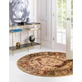 thumbnail image 4 of Unique Loom Saturn Collection Area Rug - Outlook (7' 10" Round Cream/Cream), 4 of 8